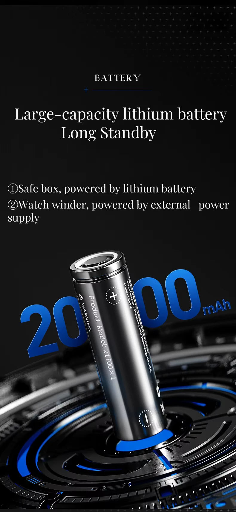 CrownSafe 6 | 6-Watch Automatic Winder – Safe Enclosure