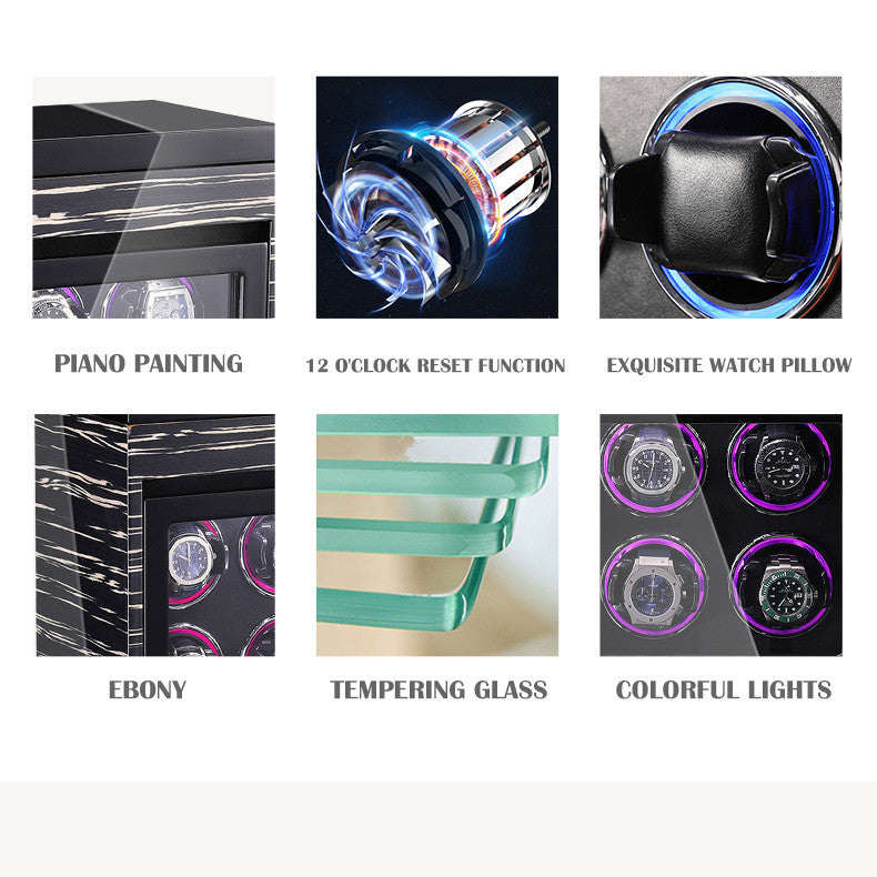 W-Winder Guard Duo | 2+4 Watch Automatic Winder – Safe + Display