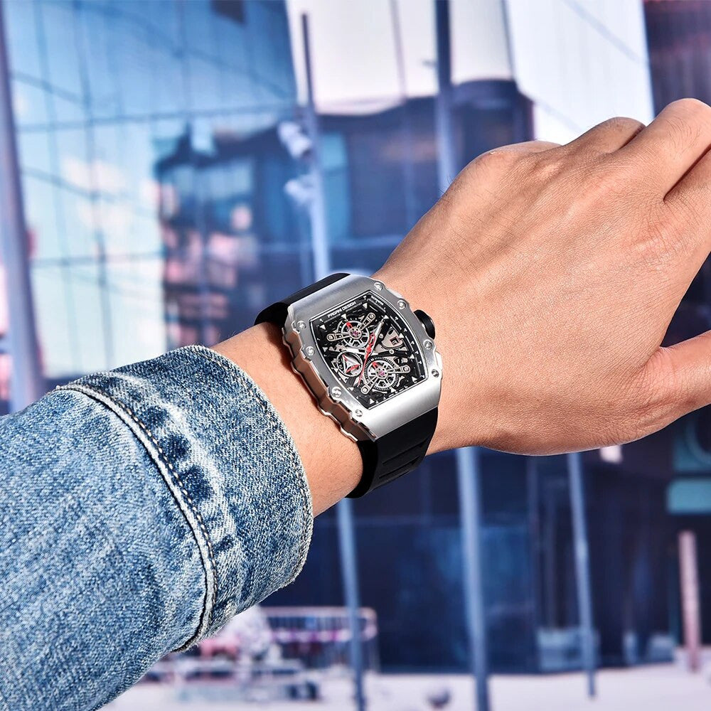 Tonneau 17 Steel Quartz | Sport Quartz Watch – 40mm