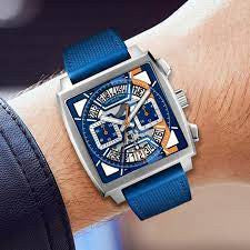 Square Racing Chrono Steel | Chronograph Sport Watch – 39mm