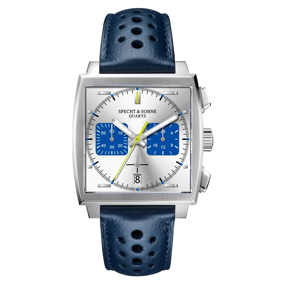 Square Racing Chrono Steel III | Chronograph Dress Watch – 39mm