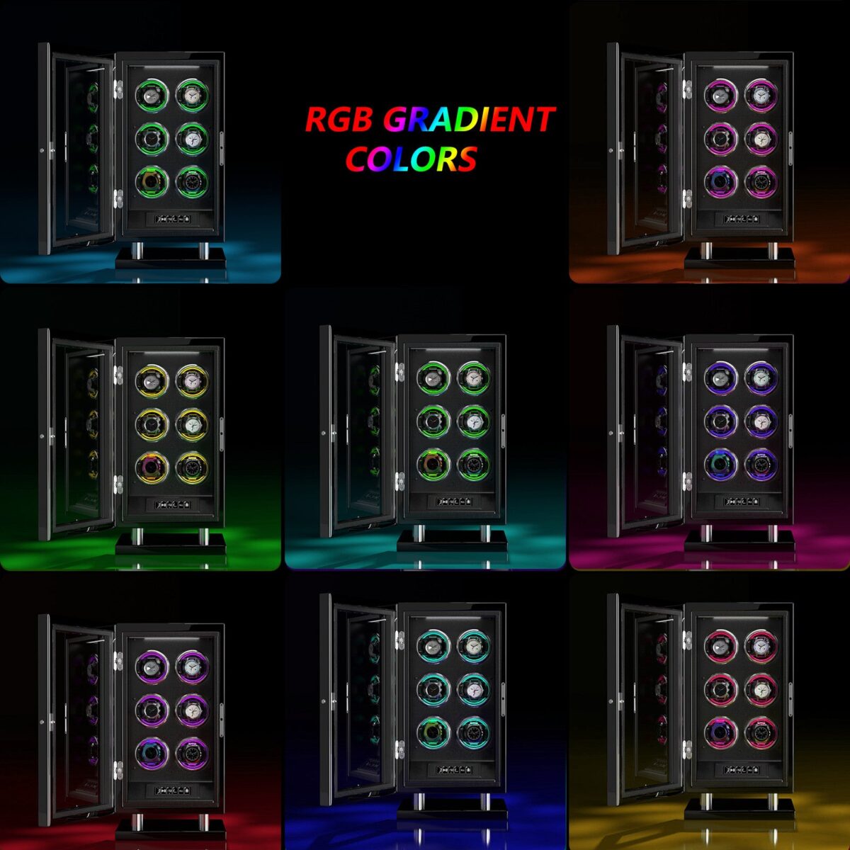 WFP Winder 6 | 6-Watch Automatic Winder – Wood & Leather