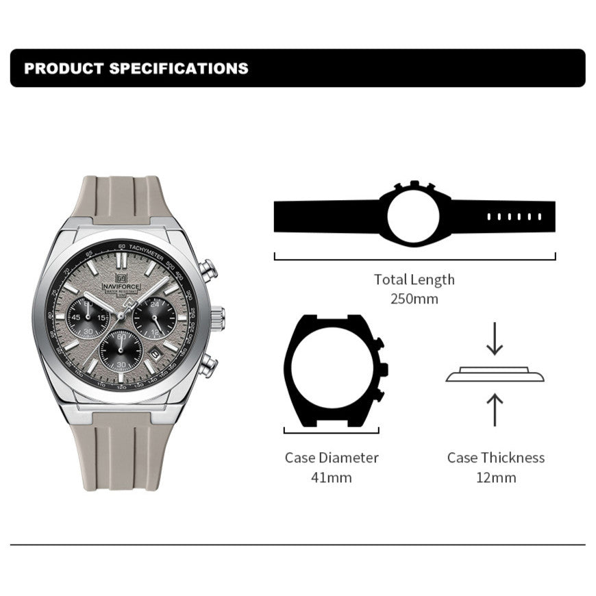 W-NaviForce Chrono | Sport Quartz Chronograph Watch – 41mm