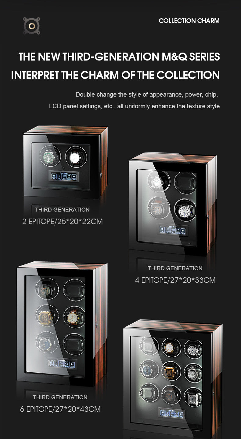 W-Spinner 9 Slots Automatic Watch Winder - Luxury Watch Storage by Wclocks - 9 watch winder, Premium finish luxury design