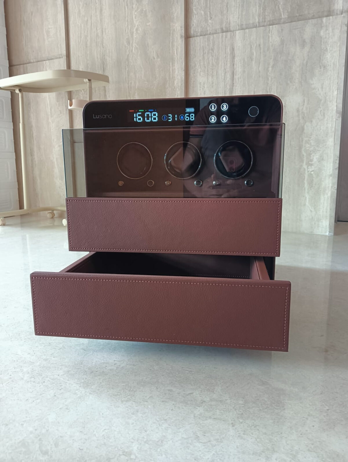 CrownSafe 3 | 3-Watch Automatic Winder – Safe Enclosure