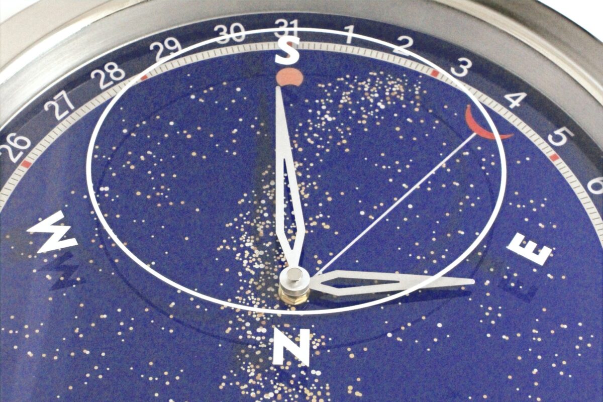 Astronomical Blue | Large Luxury Wall Clock – Grand Complication Style