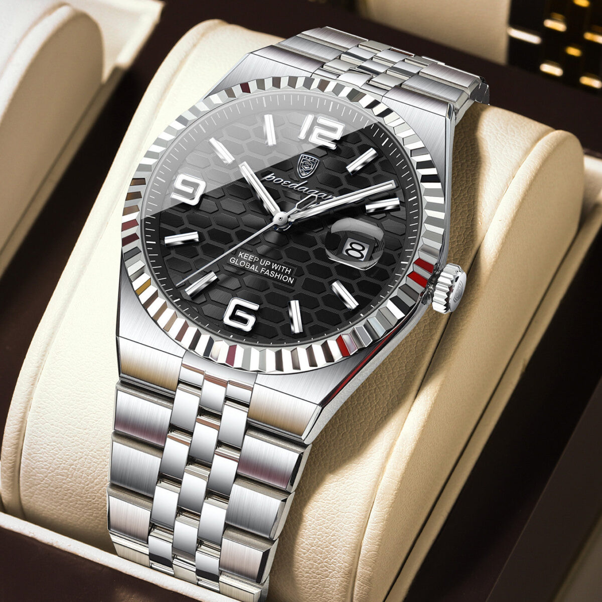 POEDAGAR Class Land | Luxury Quartz Watch – 41mm