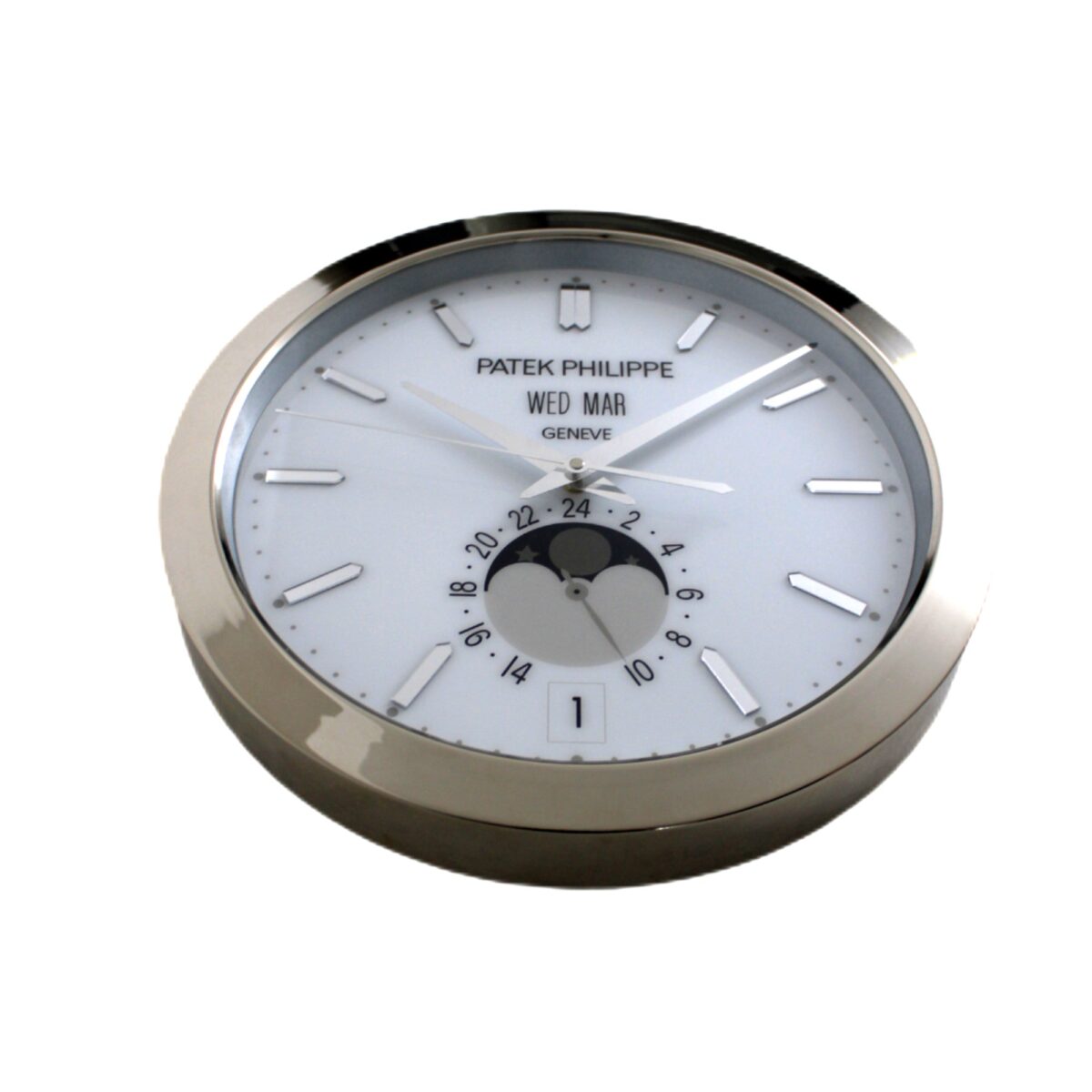 Moon Phases | Large Luxury Wall Clock – Perpetual Calendar Style