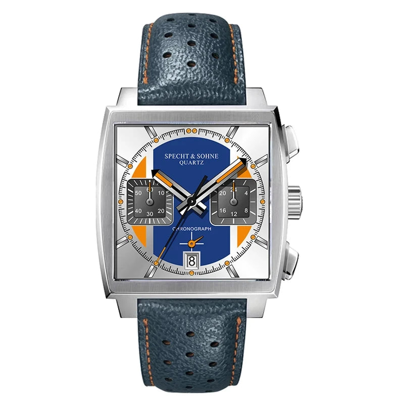 Square Racing Chrono Steel III | Chronograph Dress Watch – 39mm