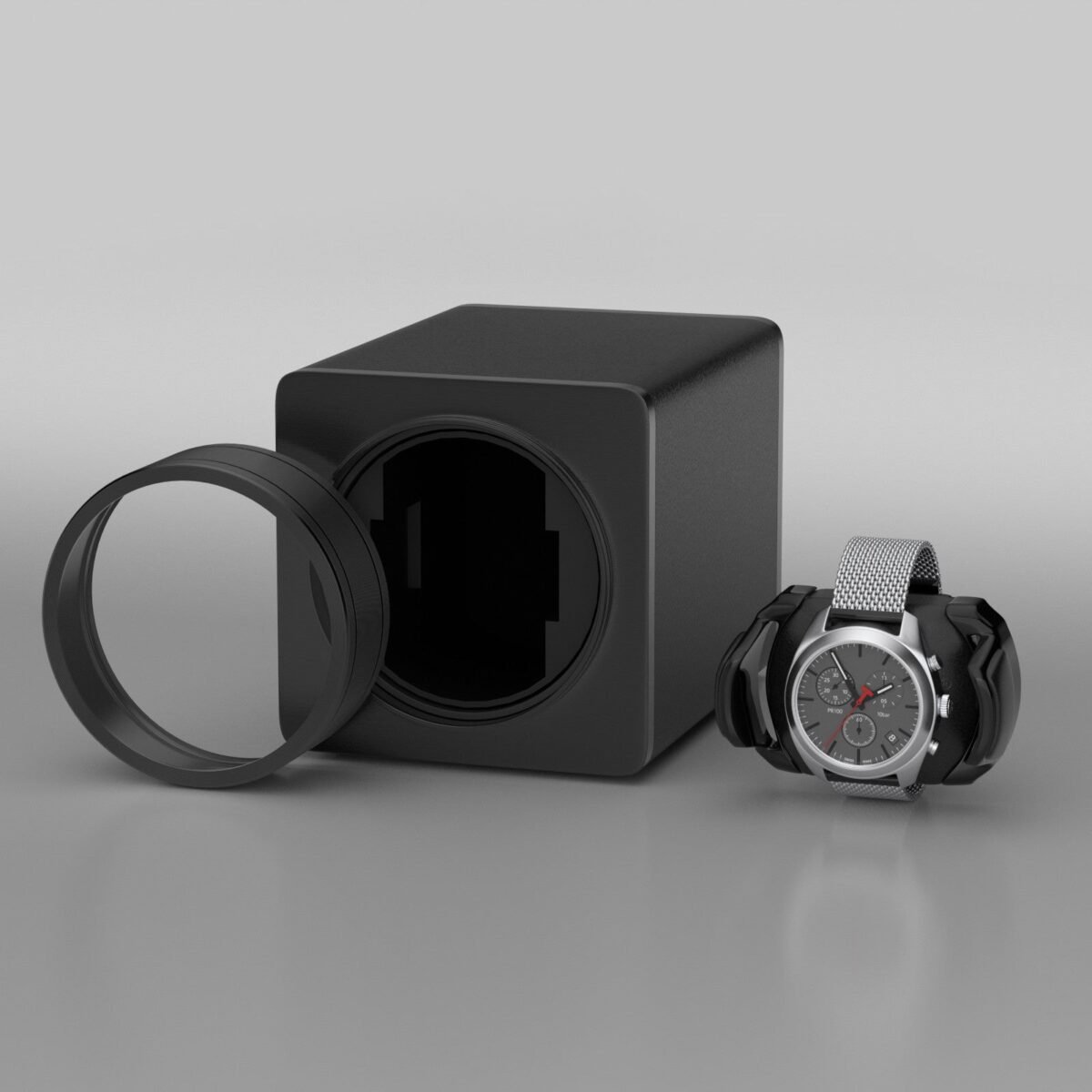 W-Winder Lens | 1-Watch Automatic Winder – Magnifier Display