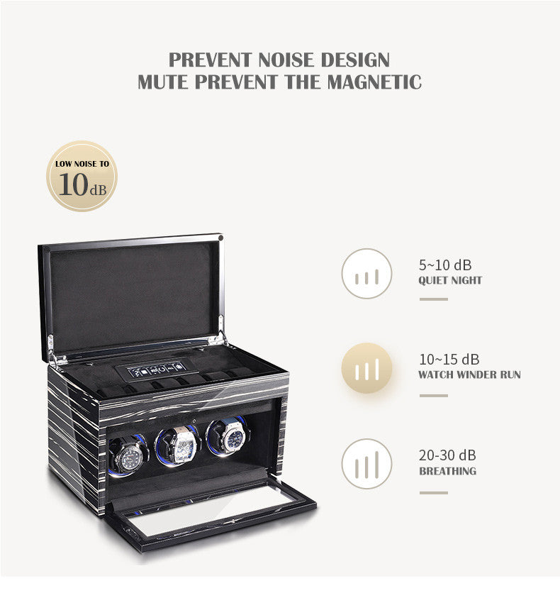 W-Winder Guard | 6+6 Watch Automatic Winder – Safe + Display