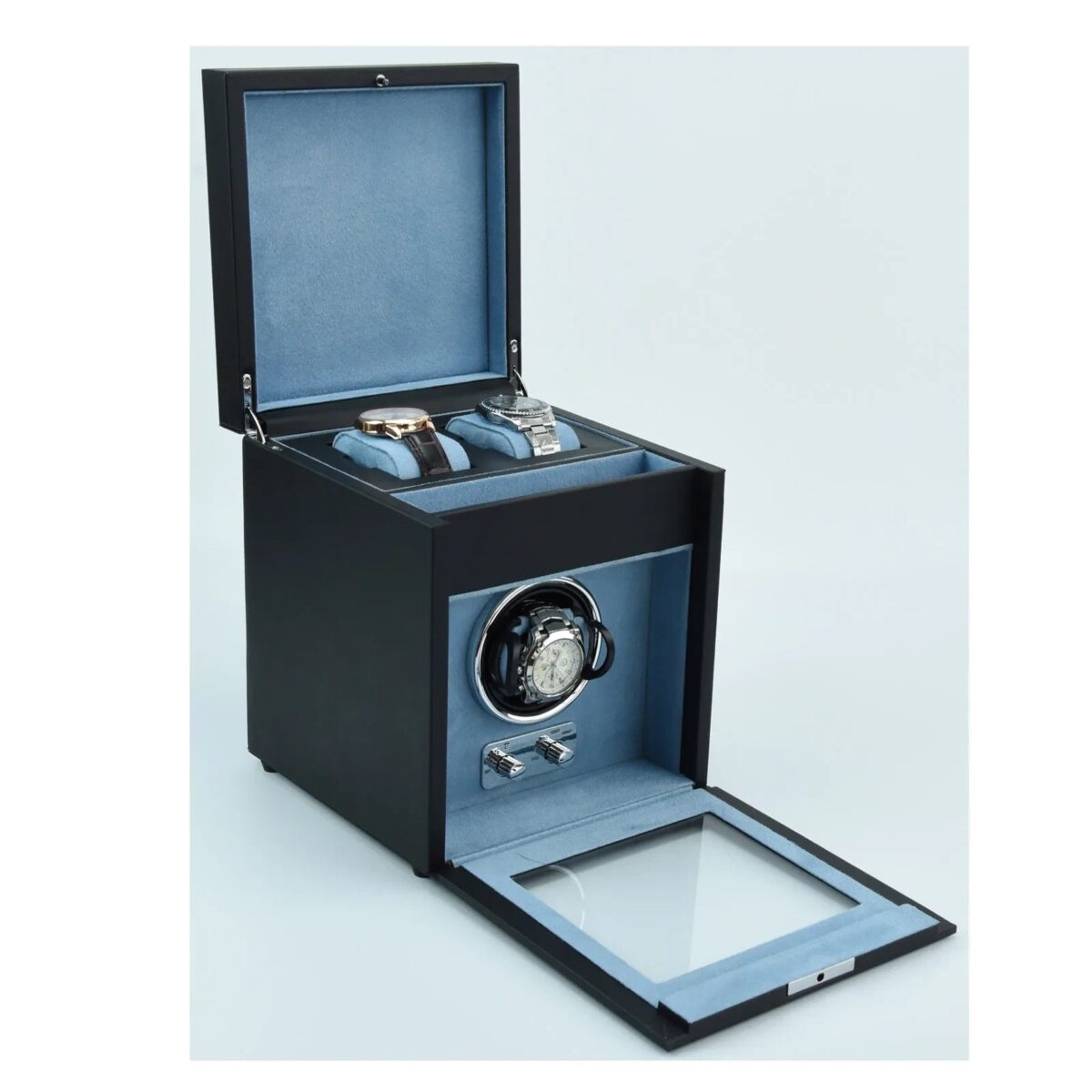 W-Winder Lux Single | 1-Watch Automatic Winder – Premium Display