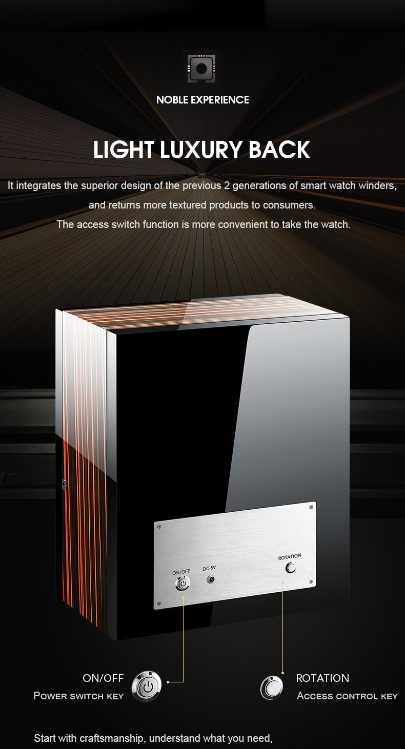 W-Spinner 9 Slots Automatic Watch Winder - Luxury Watch Storage by Wclocks - 9 watch winder, Premium finish luxury design
