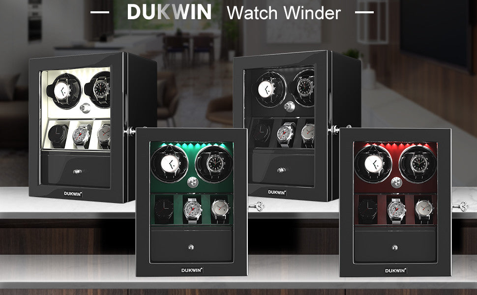W-Winder Prestige Duo | 2-Watch Automatic Winder – Premium Display