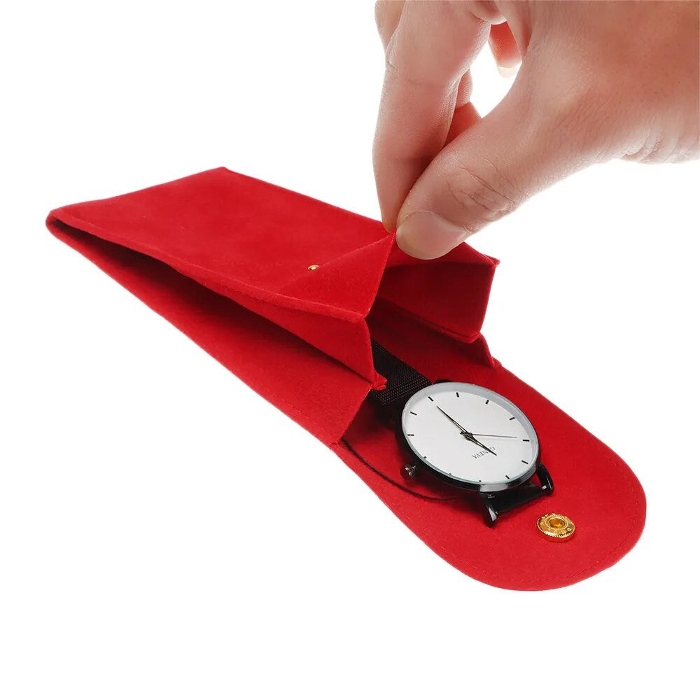 SuedeGuard Watch Travel Case - Luxury Watch Storage by Wclocks - watch travel case, Black, Blue, Green, Red luxury design