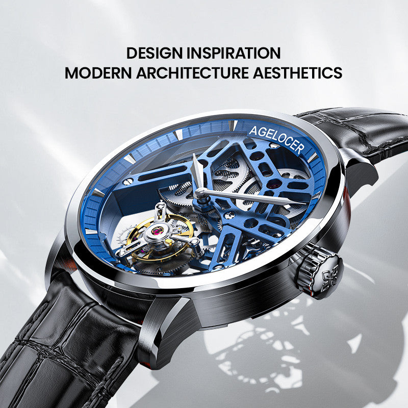 AGELOCER Skeleton Rose Gold | Mechanical Watch - 40mm