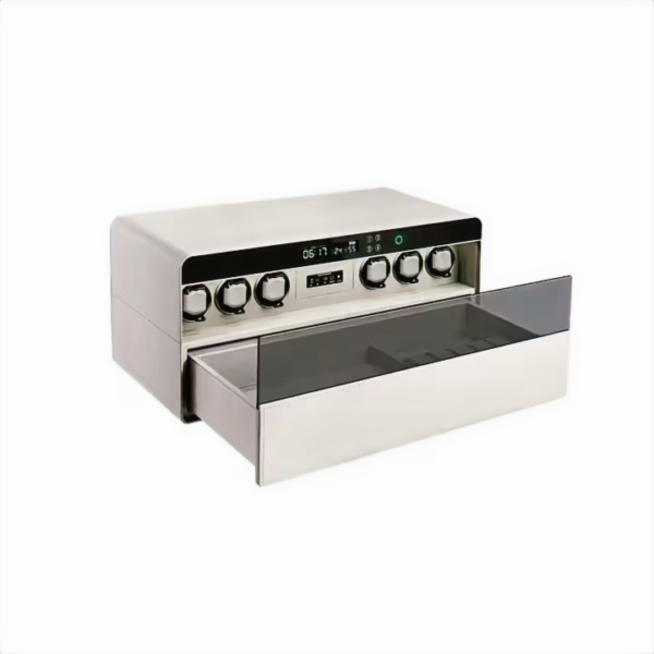 CrownSafe 6 Automatic Watch Winder - Luxury Watch Storage by Wclocks - automatic watch winder, White, Red, Carbon Fiber luxury design