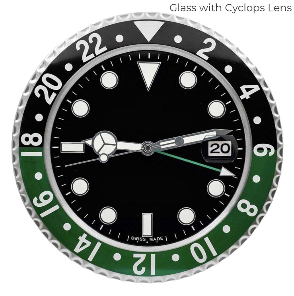 GMT Green & Black | Luxury Wall Clock – Green & Black Bezel Style - Image 2