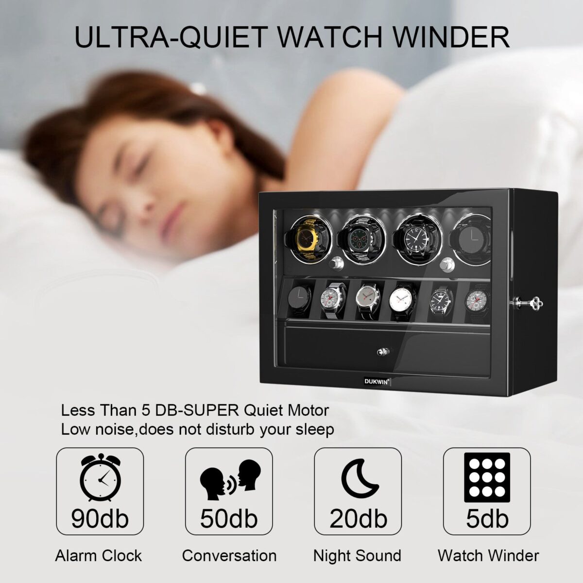 W-Winder Prestige | Carica Orologi per 4+6 Orologi – Mobiletto Premium